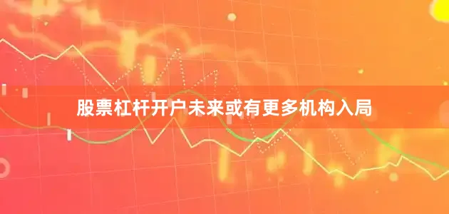股票杠杆开户未来或有更多机构入局