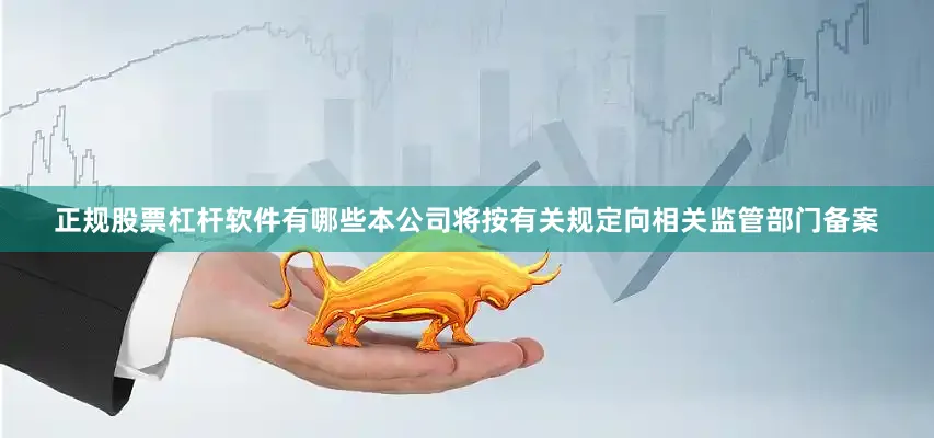 正规股票杠杆软件有哪些本公司将按有关规定向相关监管部门备案